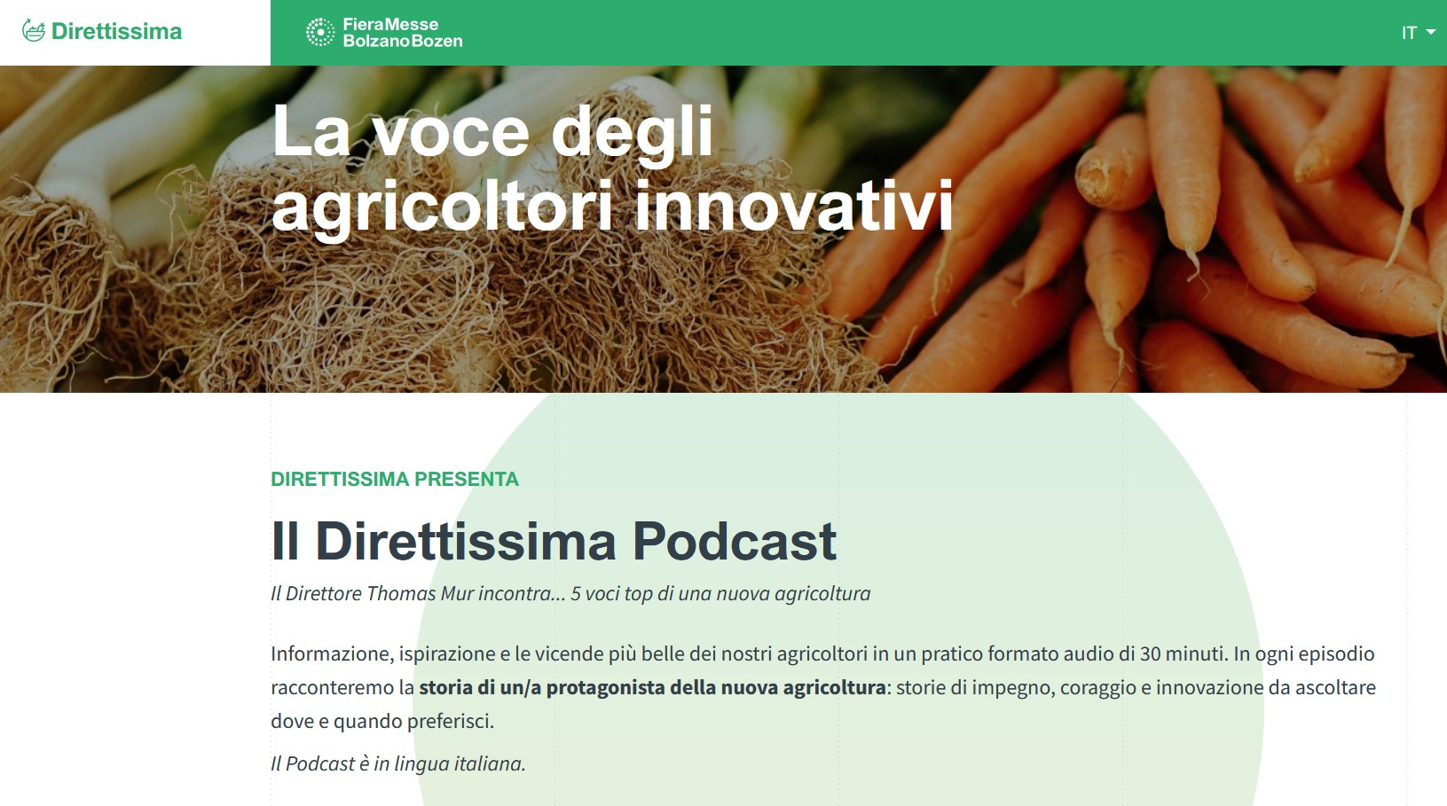 La voce degli agricoltori innovativi